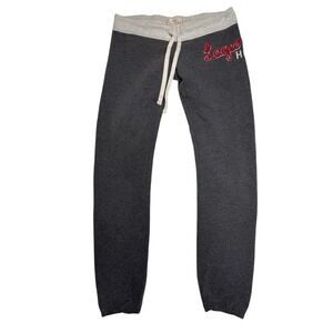 Vtg Hollister Laguna Womens Sweatpants Gray Logo Joggers Size Small Y2K Low Rise